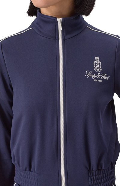 Толстовка SPORTY AND RICH синего цвета по цене 28100 руб., арт. JA059508205BL32, фото 5 Толстовка SPORTY AND RICH, арт. JA059508205BL32, фото 5