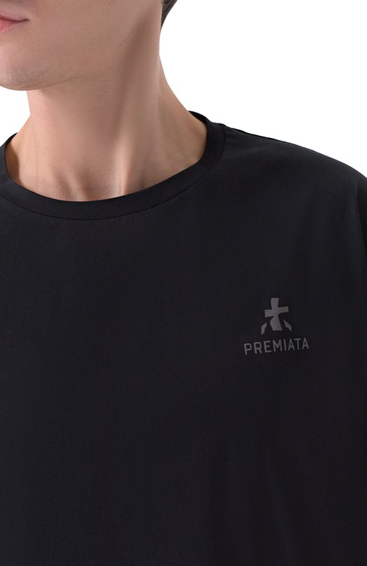 Хлопковая футболка Premiata PA1028/JERSEY Чёрный  PA1028/JERSEY Фото 5