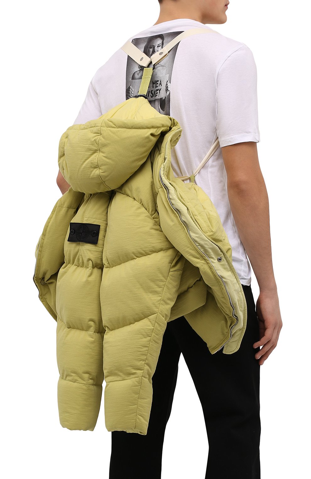 Пуховик STONE ISLAND SHADOW PROJECT желтого цвета по цене 168500 руб., арт. 751940103, фото 6 Пуховик STONE ISLAND SHADOW PROJECT, арт. 751940103, фото 6