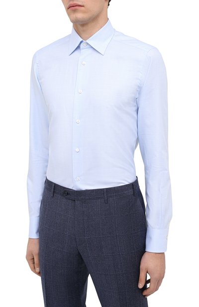 Хлопковая сорочка ZEGNA, арт. 801420/9MS0PA, фото 3