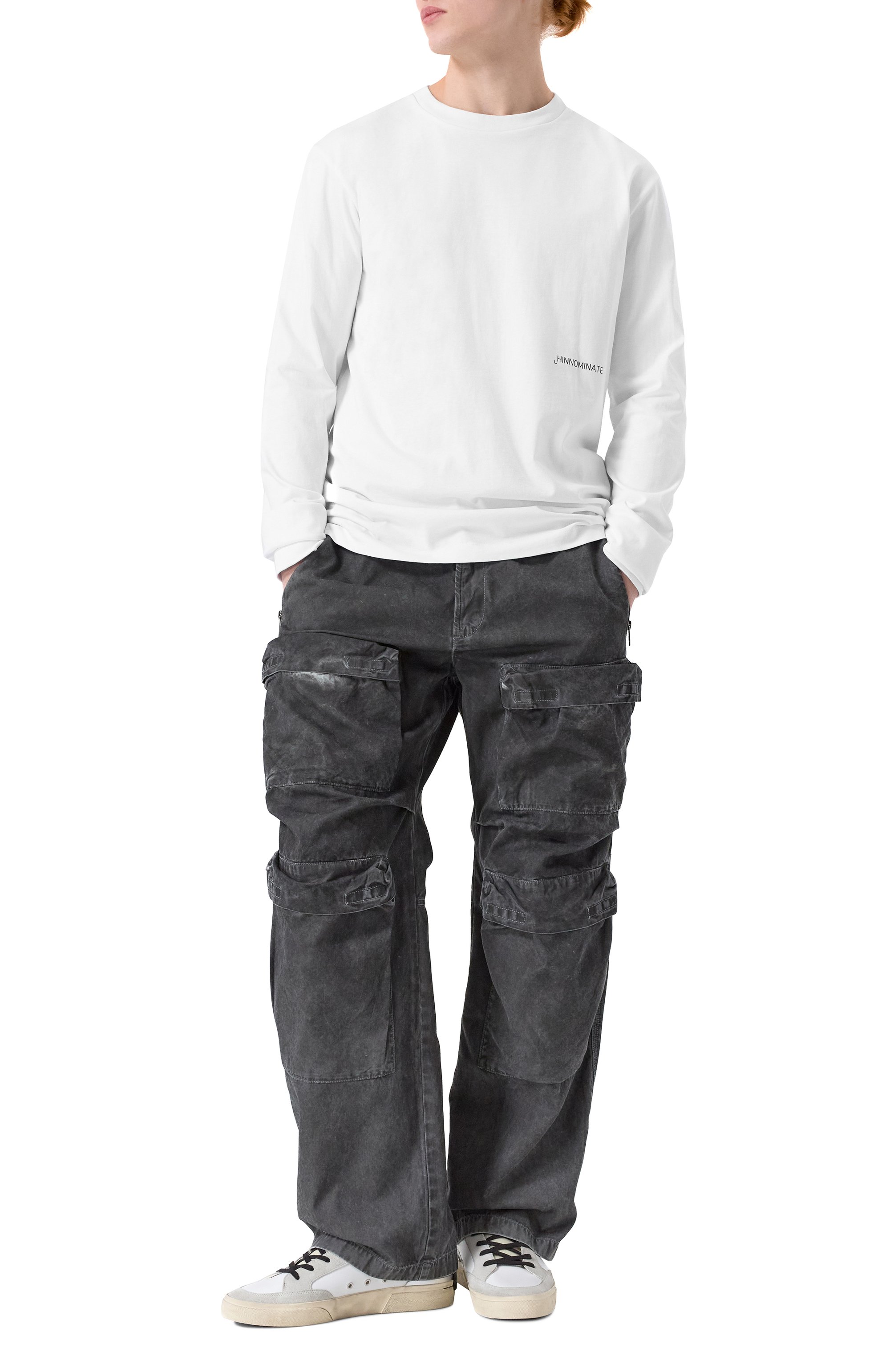 Хлопковый лонгслив HINNOMINATE, арт. HMABM01307, фото 2