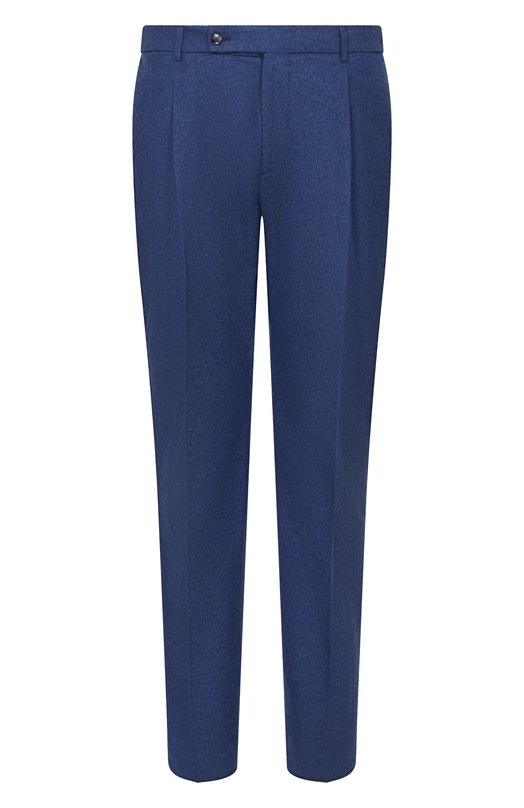 Брюки из шерсти и хлопка Andrea Campagna XRETR0L0NG/GB1866 Синий XRETR0L0NG/GB1866