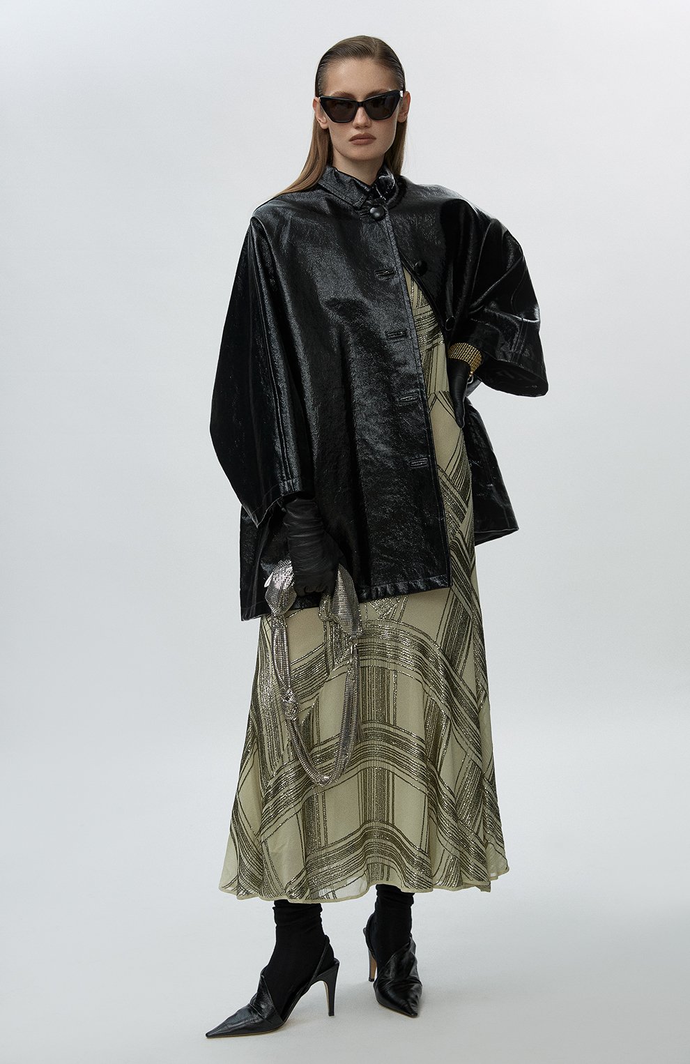 Кожаные туфли bv point BOTTEGA VENETA черного цвета по цене 76950 руб., арт. 630183/VBP10, фото 7 Кожаные туфли bv point BOTTEGA VENETA, арт. 630183/VBP10, фото 7