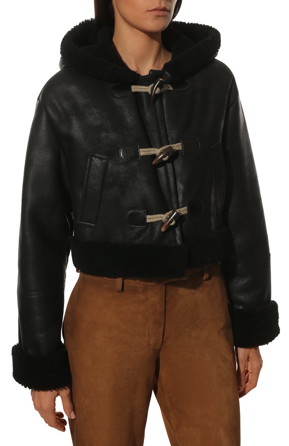 Дубленка из овчины MIU MIU, арт. MPV794-NRO-F0806, фото 3