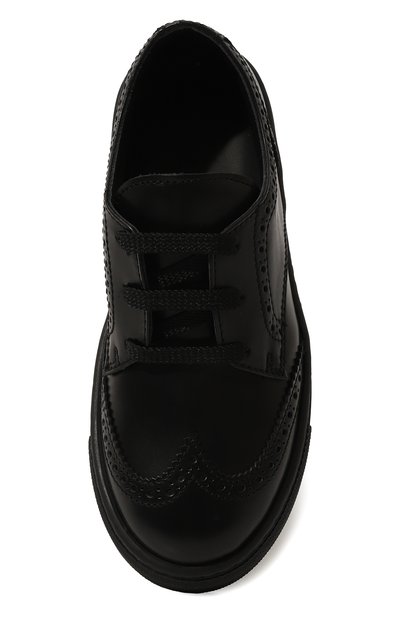 Кожаные дерби RONDINELLA черного цвета по цене 17100 руб., арт. 11886D/662/28-30, фото 4 Кожаные дерби RONDINELLA, арт. 11886D/662/28-30, фото 4