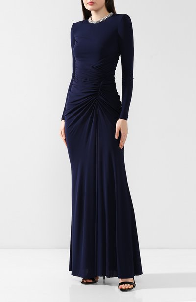 Платье из вискозы ALEXANDER MCQUEEN, арт. 580140/QLAAH, фото 3