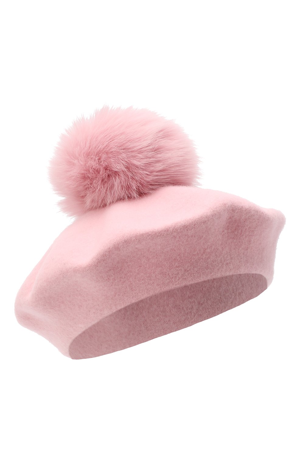 Шерстяной берет с меховым помпоном CATYA, арт. 024503, фото 1