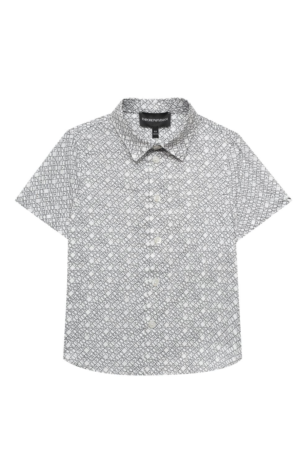 Хлопковая рубашка EMPORIO ARMANI серого цвета по цене 11300 руб., арт. 3K4CC4/1NXTZ, фото 1 Хлопковая рубашка EMPORIO ARMANI, арт. 3K4CC4/1NXTZ, фото 1