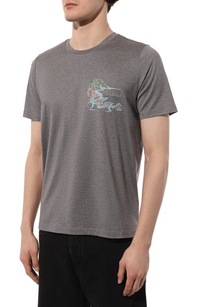 Хлопковая футболка CANALI, арт. T0003/MJ01908, фото 3