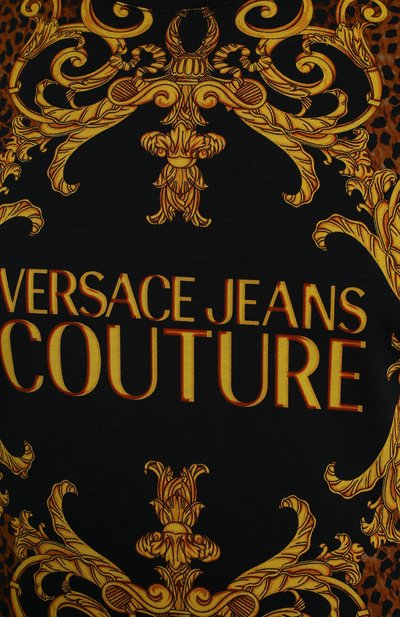 Хлопковая футболка VERSACE JEANS COUTURE, арт. B3GUA7DF-UUP SLIM MC LE0BAR0QUE/36609, фото 5