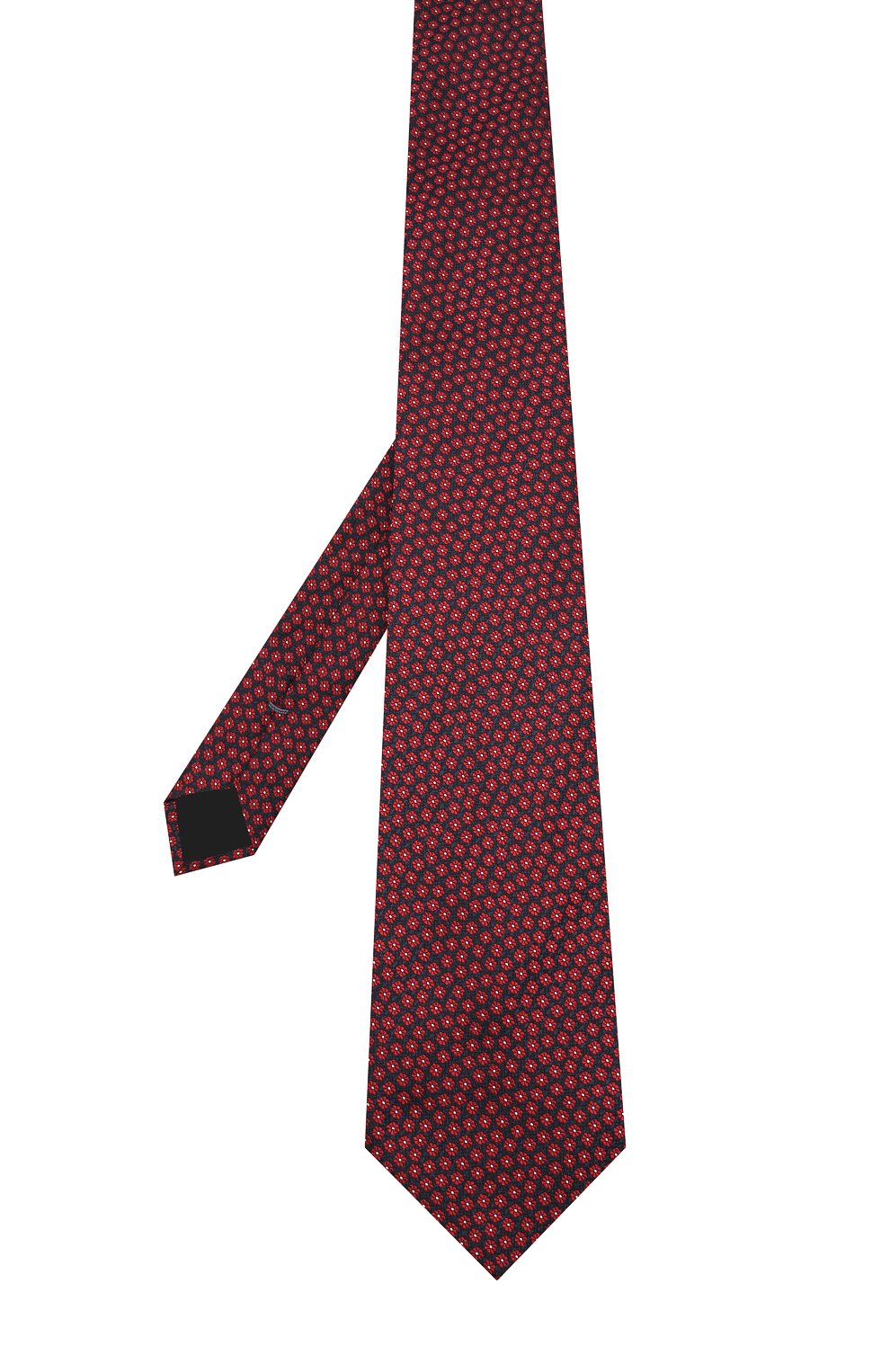 Шелковый галстук с узором ZEGNA красного цвета по цене 18350 руб., арт. Z3E37/1XW, фото 2 Шелковый галстук с узором ZEGNA, арт. Z3E37/1XW, фото 2