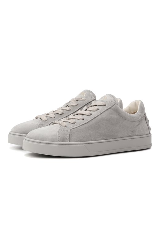Замшевые кеды Tod’s XXW04L0HZ40/M8W Серый XXW04L0HZ40/M8W