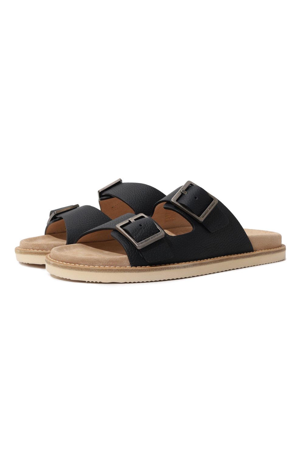 Кожаные шлепанцы BRUNELLO CUCINELLI, арт. MPUALCY235, фото 1