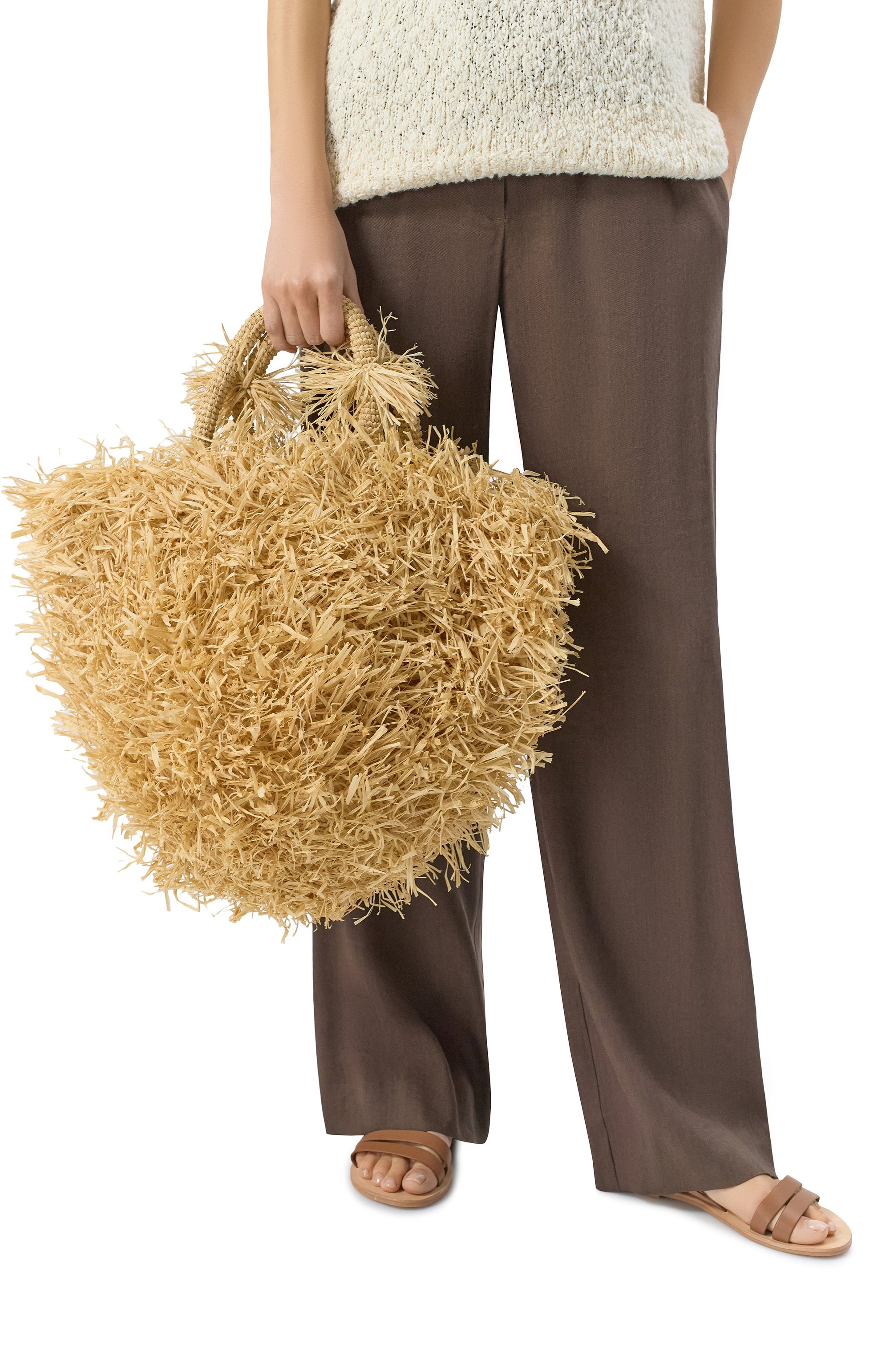 Сумка surf medium SANS-ARCIDET светло-бежевого цвета по цене 28900 руб., арт. SURF BAG M, фото 2 Сумка surf medium SANS-ARCIDET, арт. SURF BAG M, фото 2