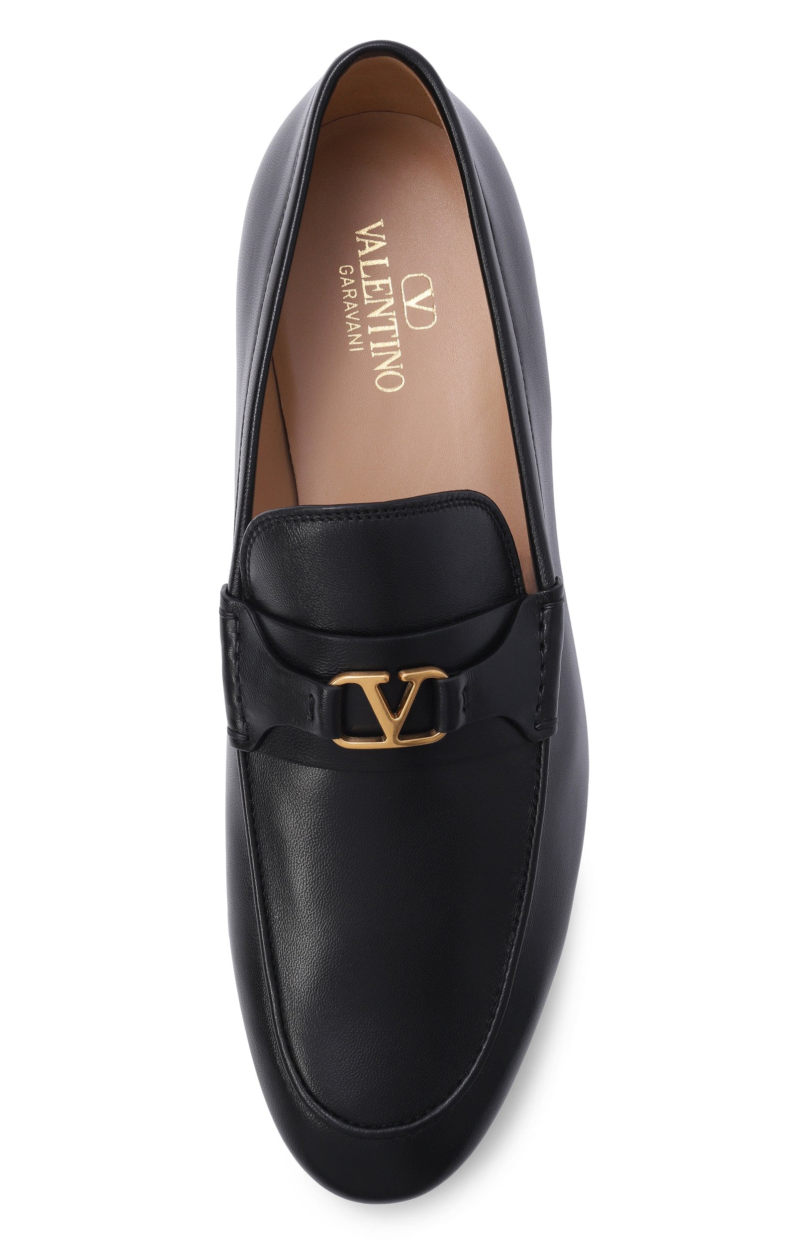 Кожаные лоферы vlogo signature VALENTINO черного цвета по цене 112500 руб., арт. 9Y2S0N31/EJC, фото 5 Кожаные лоферы vlogo signature VALENTINO, арт. 9Y2S0N31/EJC, фото 5