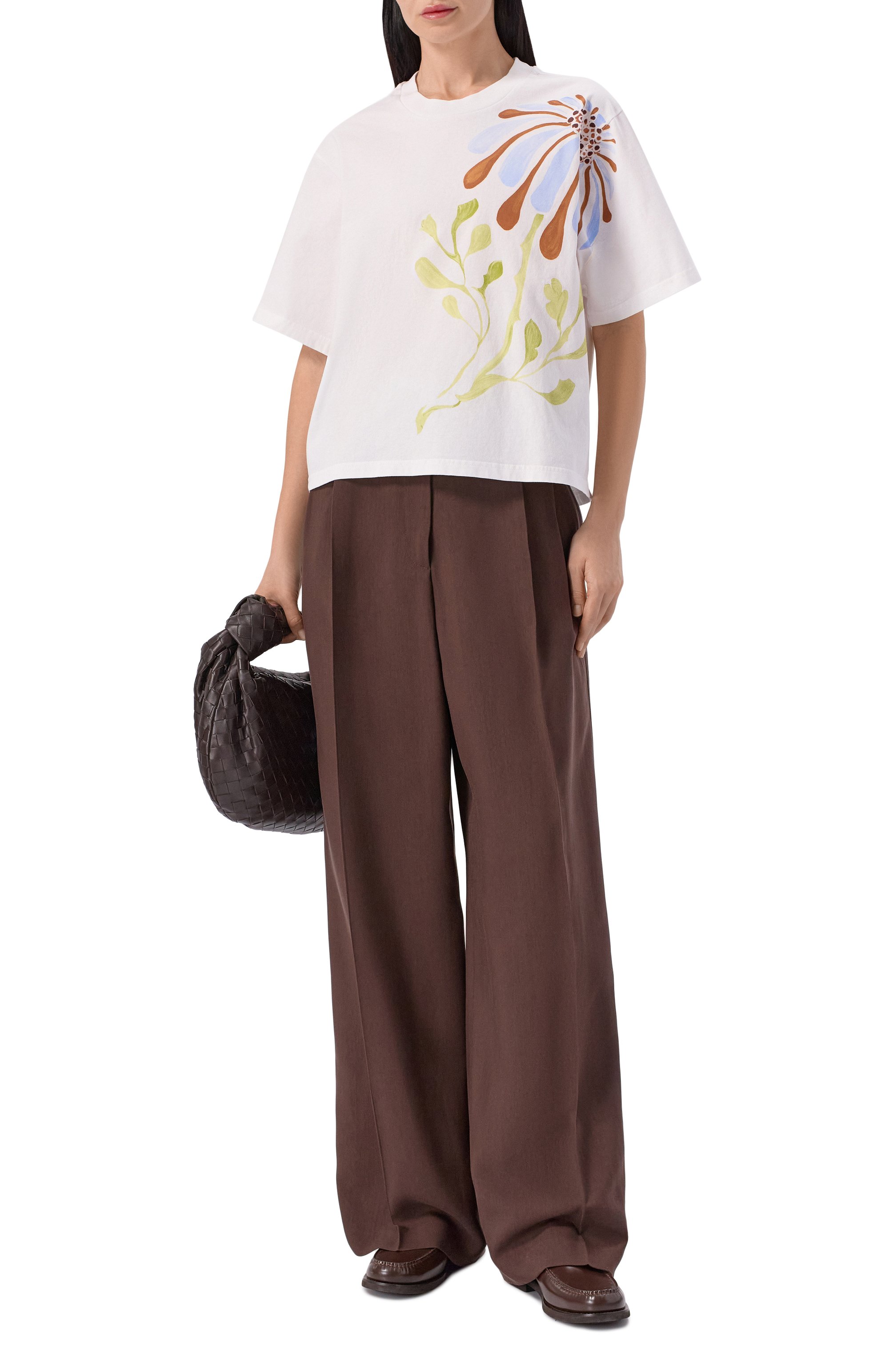 Хлопковая футболка DOROTHEE SCHUMACHER белого цвета по цене 21700 руб., арт. 423601, фото 2 Хлопковая футболка DOROTHEE SCHUMACHER, арт. 423601, фото 2