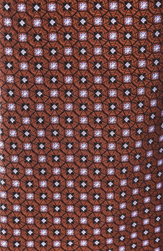 Шелковый галстук Canali 18/HJ04494 Коричневый  18/HJ04494 Фото 4