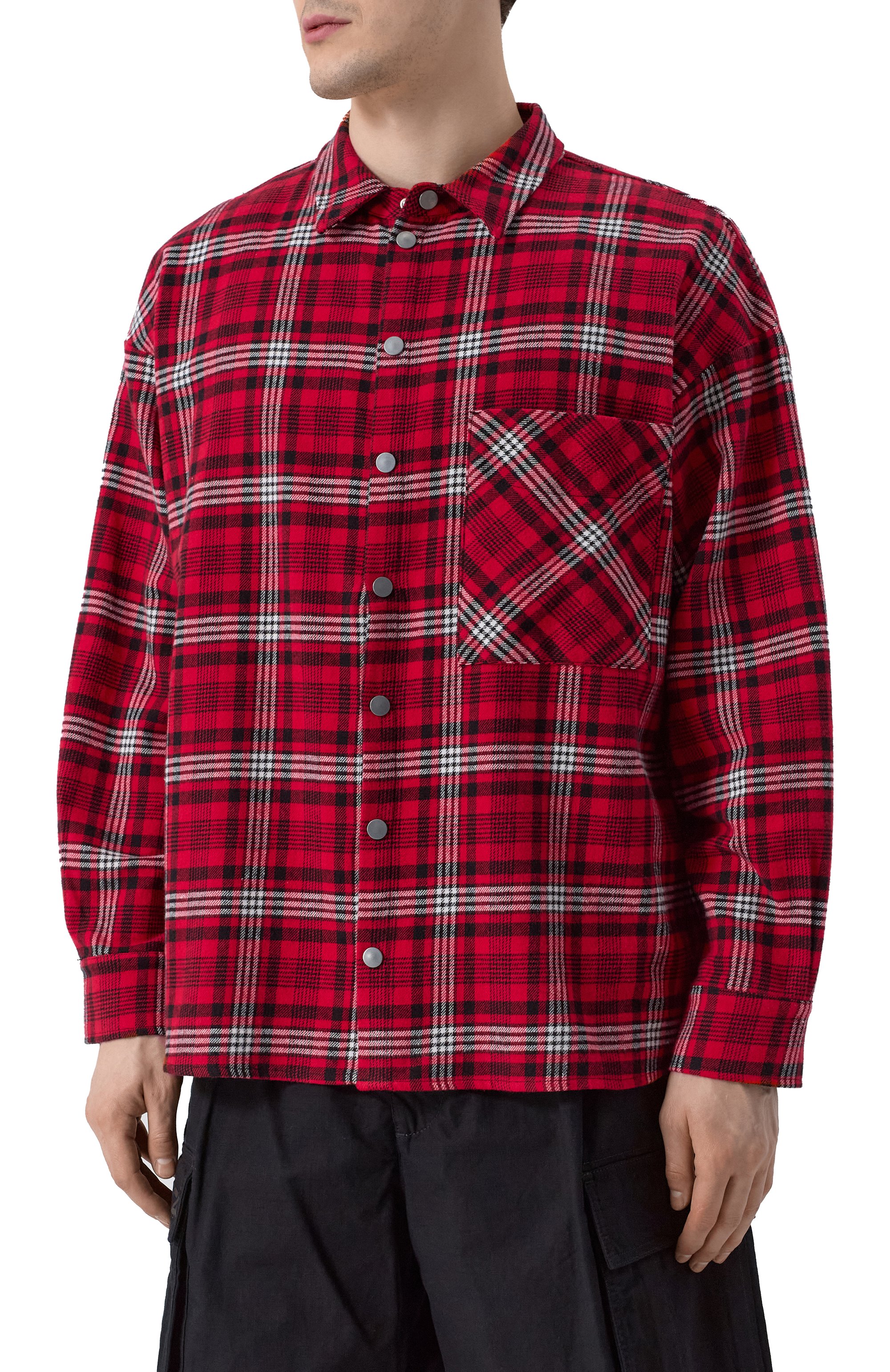 Хлопковая рубашка DIEGO VENTURINO красного цвета по цене 37050 руб., арт. DVCMC-0/BRWPU0, фото 3 Хлопковая рубашка DIEGO VENTURINO, арт. DVCMC-0/BRWPU0, фото 3