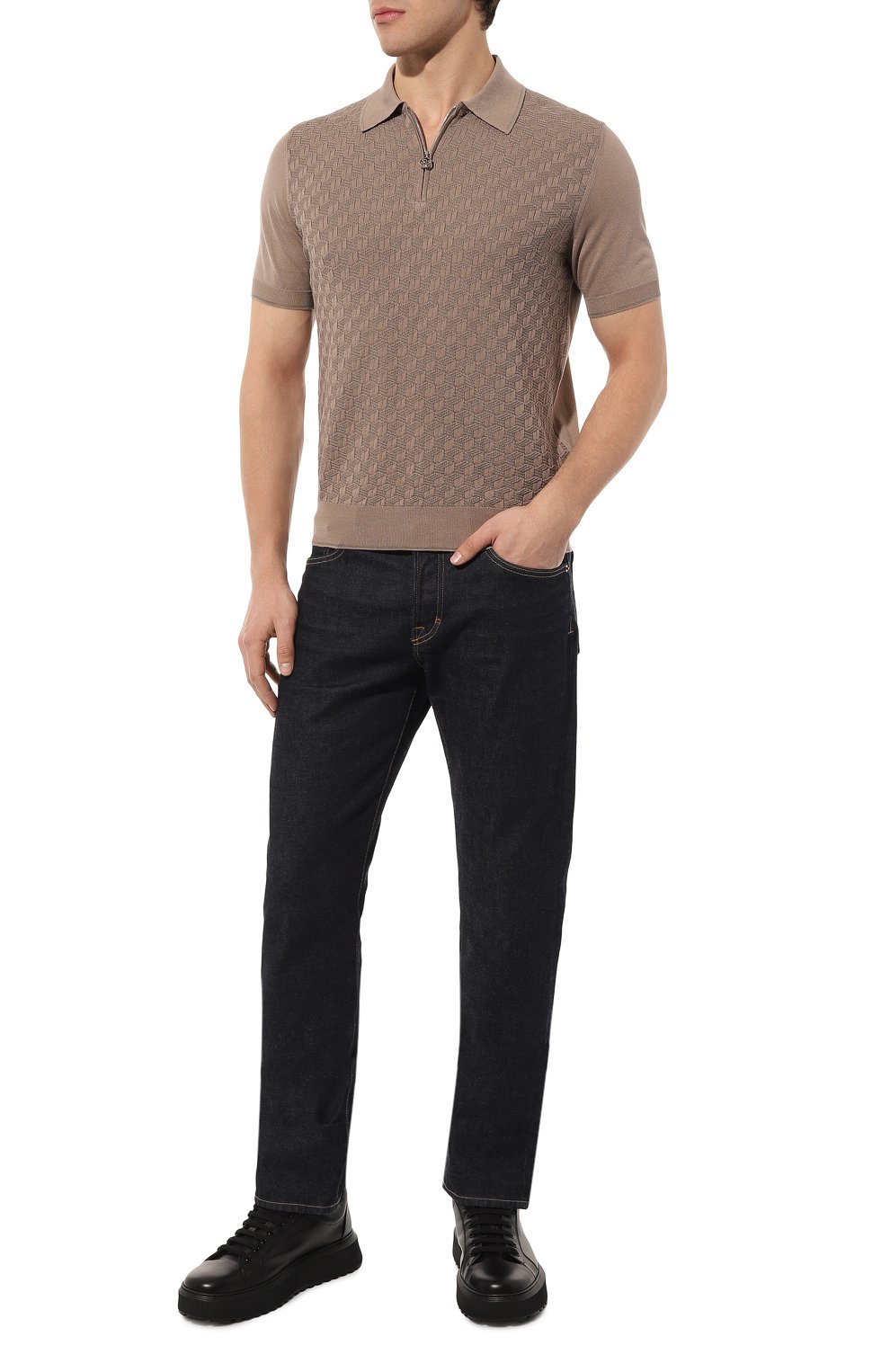 Поло из шелка и хлопка STEFANO RICCI, арт. K818048P31/F23176, фото 2