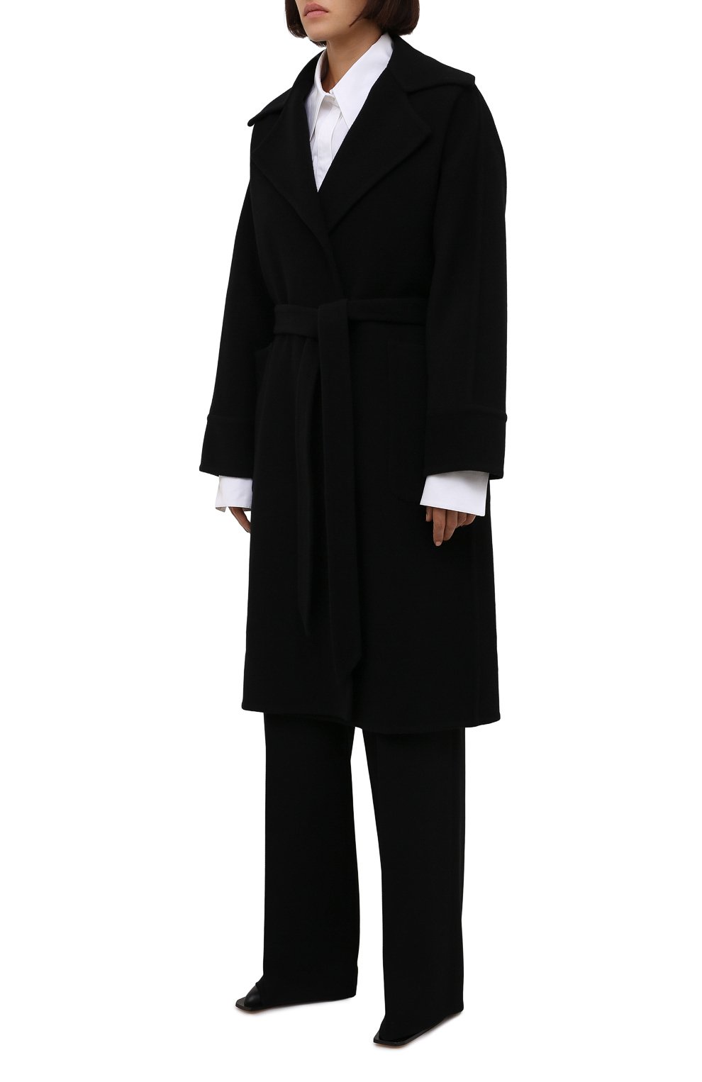 Пальто из шерсти и кашемира LANVIN черного цвета по цене 199500 руб., арт. RW-C00023-4337-A21, фото 3 Пальто из шерсти и кашемира LANVIN, арт. RW-C00023-4337-A21, фото 3