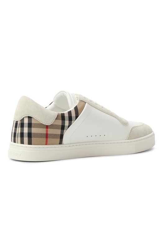 Комбинированные кеды Burberry 8069089 Белый  8069089 Фото 5