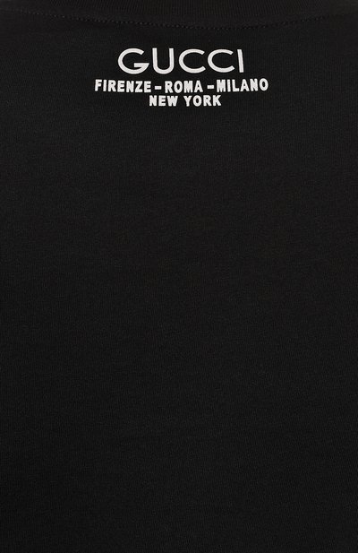 Хлопковая футболка GUCCI, арт. 761525/XJFZ0, фото 5