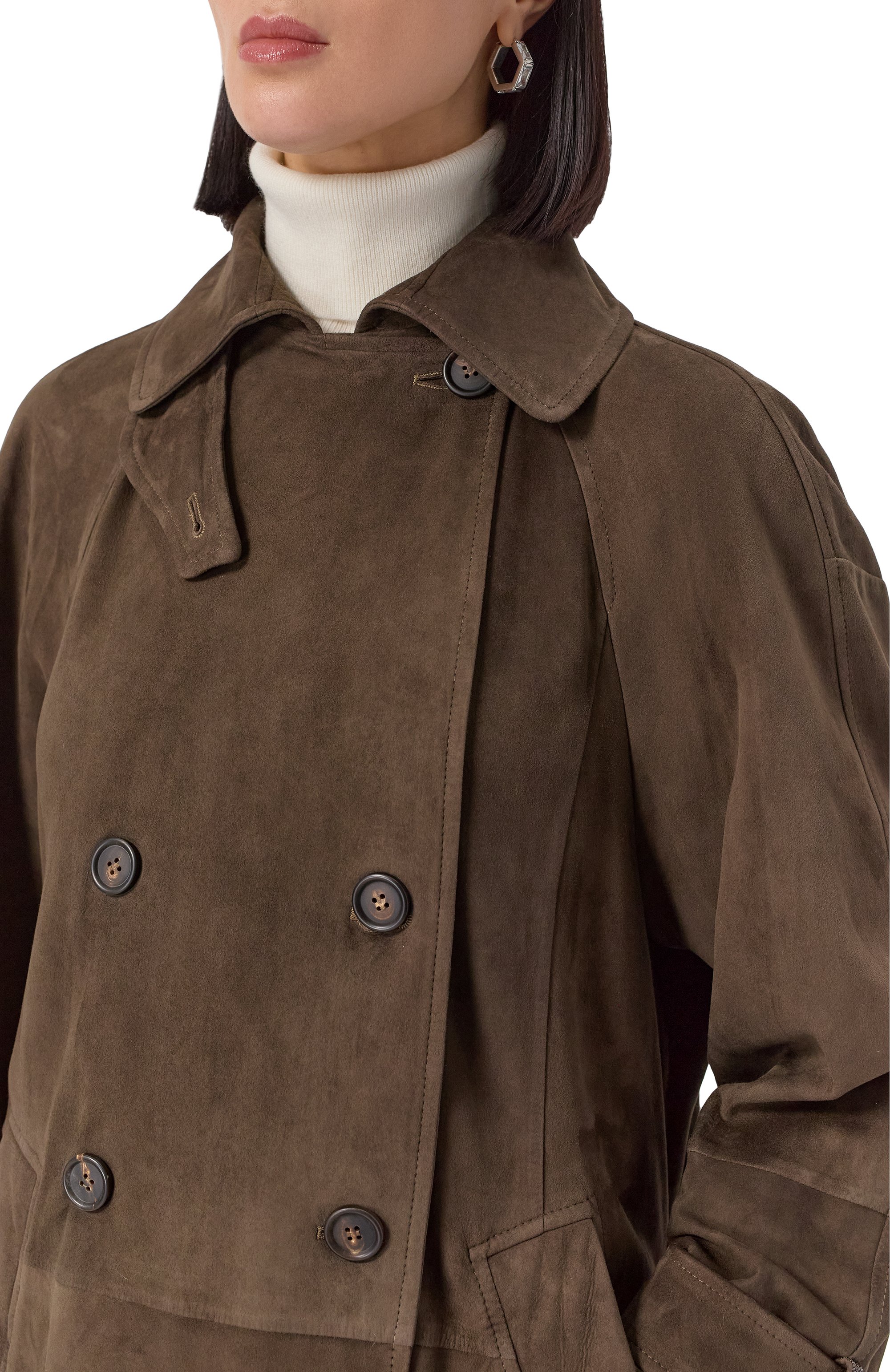 Замшевый плащ BRUNELLO CUCINELLI, арт. MPCAI9846P, фото 5