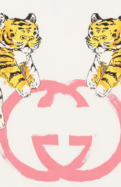Хлопковая футболка GUCCI, арт. 554879/XJA0X, фото 3