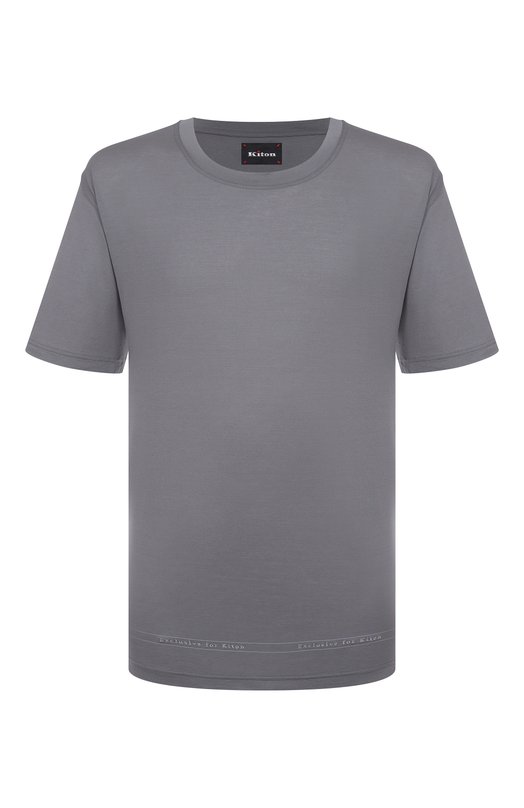Хлопковая футболка Kiton UMK0824KG Серый UMK0824KG