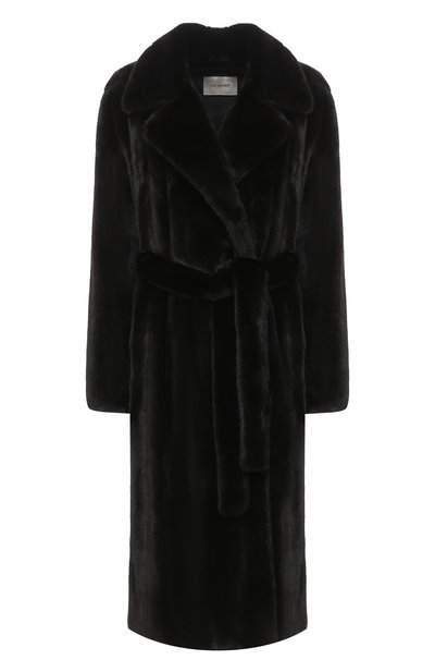 Шуба из меха норки с поясом YVES SALOMON черного цвета по цене 1165000 руб., арт. 8WYM29314VMLX, фото 1 Шуба из меха норки с поясом YVES SALOMON, арт. 8WYM29314VMLX, фото 1