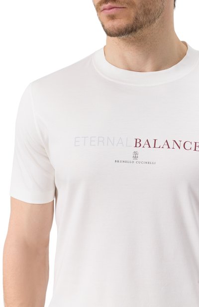 Хлопковая футболка BRUNELLO CUCINELLI, арт. M0B138433, фото 5