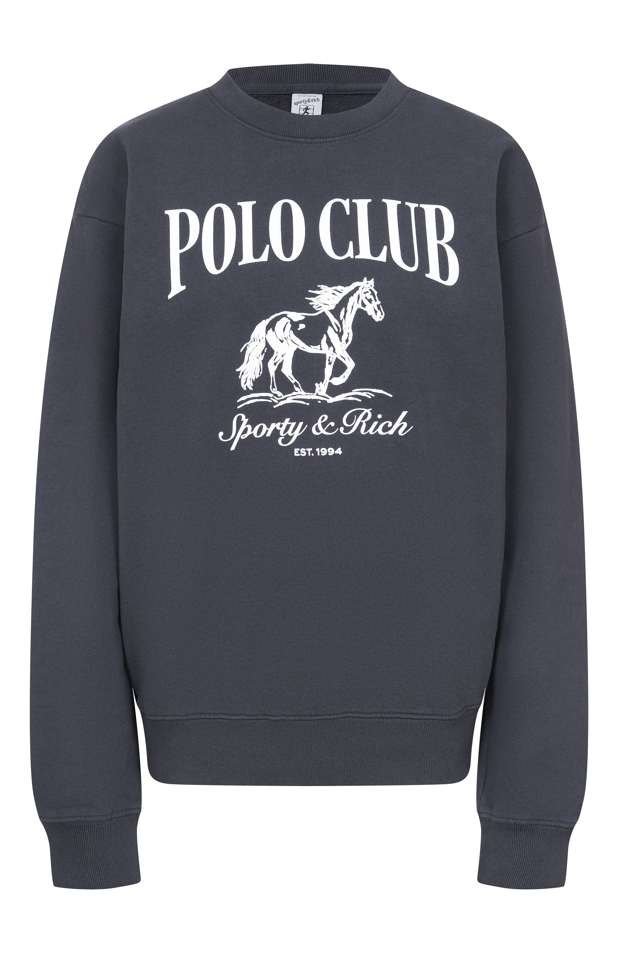 Хлопковый свитшот SPORTY AND RICH, арт. ST07165261BA02, фото 1