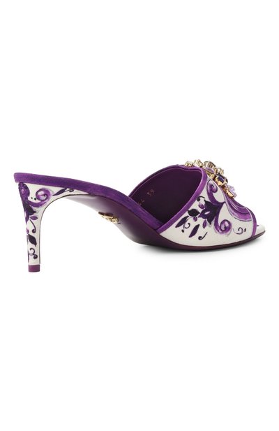 Текстильные мюли keira 60 DOLCE & GABBANA фиолетового цвета по цене 134000 руб., арт. CR1744/AE123, фото 5 Текстильные мюли keira 60 DOLCE & GABBANA, арт. CR1744/AE123, фото 5