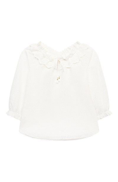 Хлопковая блузка ZIMMERMANN белого цвета по цене 15000 руб., арт. 8547TBTD, фото 1 Хлопковая блузка ZIMMERMANN, арт. 8547TBTD, фото 1