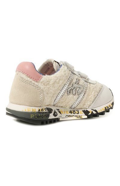 Кроссовки из кожи и текстиля PREMIATA WILL BE белого цвета по цене 19600 руб., арт. LUCY V/15021704/T0D, фото 3 Кроссовки из кожи и текстиля PREMIATA WILL BE, арт. LUCY V/15021704/T0D, фото 3