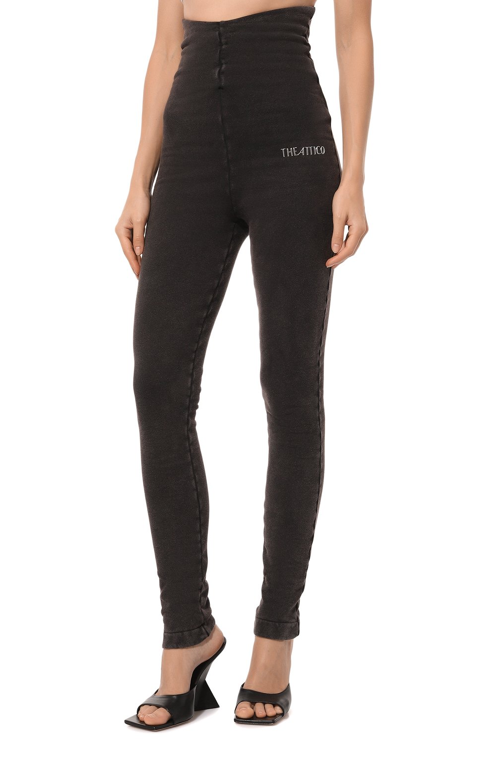 Хлопковые легинсы THE ATTICO, арт. 247WCP209, фото 3