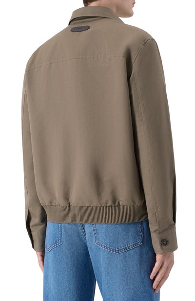 Бомбер изо льна и хлопка BRIONI, арт. SLWF0L/PA106, фото 4