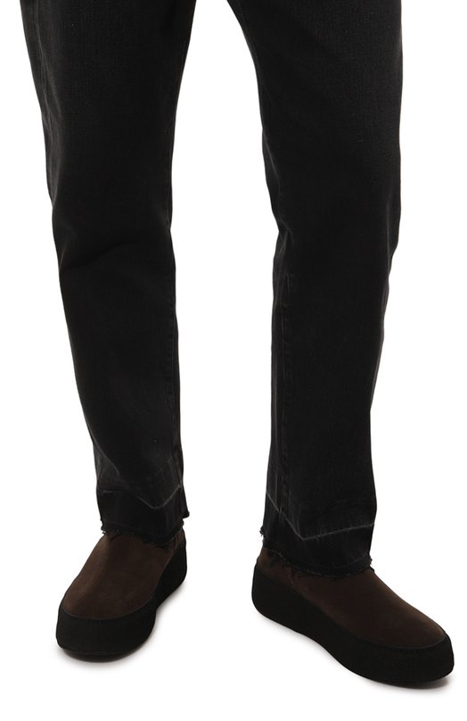 Замшевые сапоги N.O.S Коричневый, фото 3