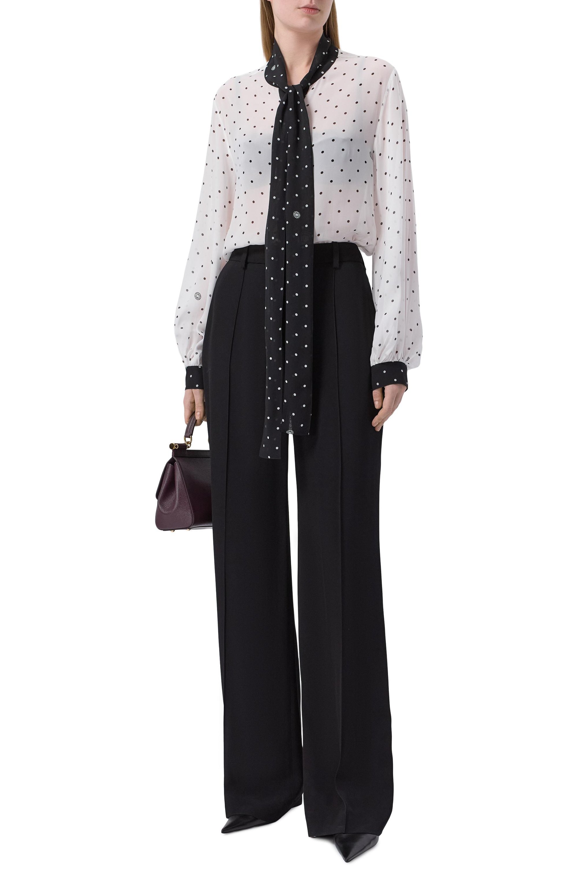 Шелковая блузка ELIE SAAB белого цвета по цене 150000 руб., арт. SH000, фото 2 Шелковая блузка ELIE SAAB, арт. SH000, фото 2