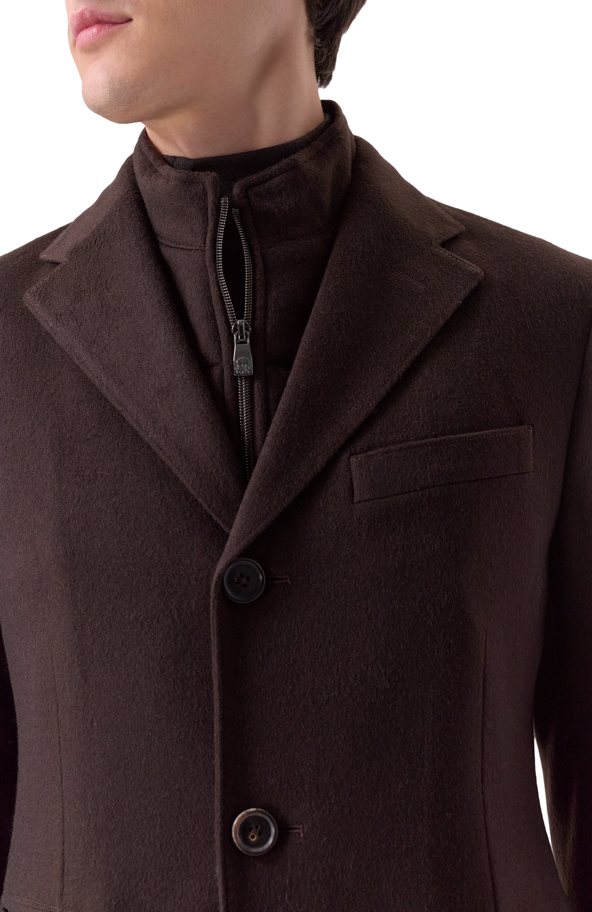 Шерстяное пальто CORNELIANI, арт. 261508-2612321, фото 5