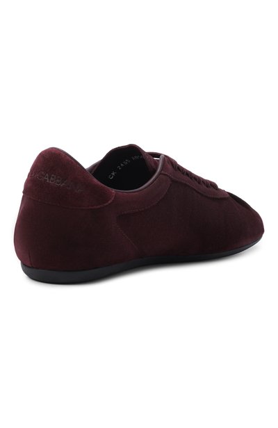 Замшевые кеды soft ballet DOLCE & GABBANA темно-бордового цвета по цене 65350 руб., арт. CK2485/A0581, фото 5 Замшевые кеды soft ballet DOLCE & GABBANA, арт. CK2485/A0581, фото 5
