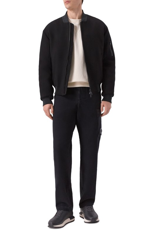 Хлопковые брюки C.P. Company 19CMPA279A110482G Чёрный  19CMPA279A110482G Фото 2