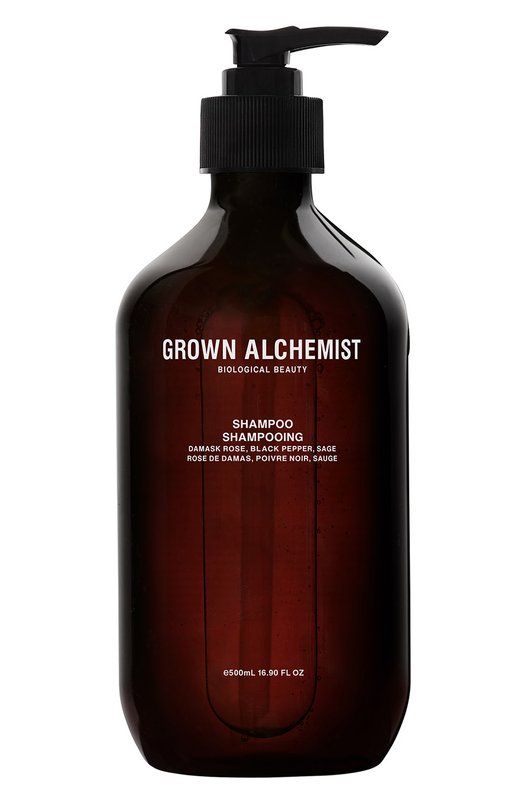 фото Шампунь для волос «дамасская роза, черный перец и шалфей» (500ml) grown alchemist