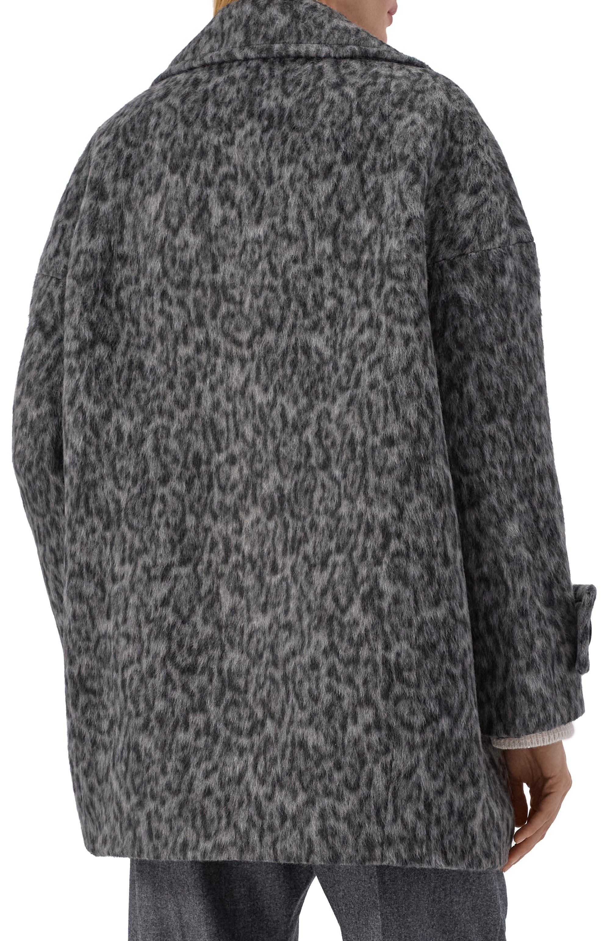 Пальто CINZIA ROCCA серого цвета по цене 72600 руб., арт. UR28001/E3, фото 4 Пальто CINZIA ROCCA, арт. UR28001/E3, фото 4