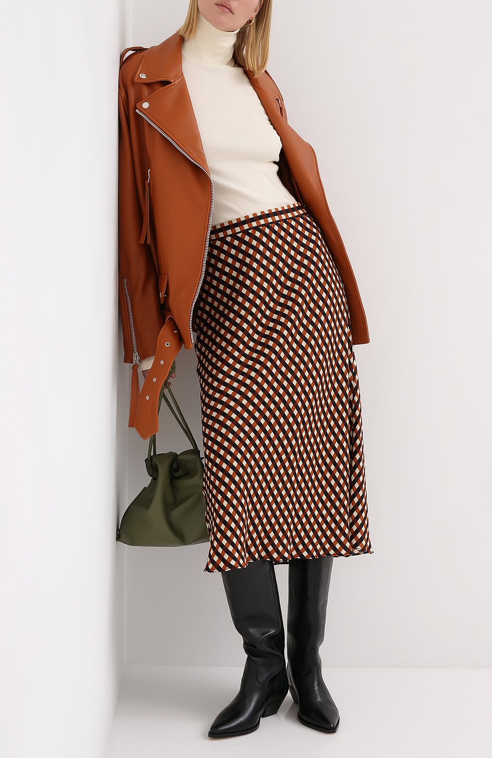 Хлопковая водолазка NANUSHKA кремового цвета по цене 39950 руб., арт. HARRI_CREME_RIB JERSEY, фото 2 Хлопковая водолазка NANUSHKA, арт. HARRI_CREME_RIB JERSEY, фото 2