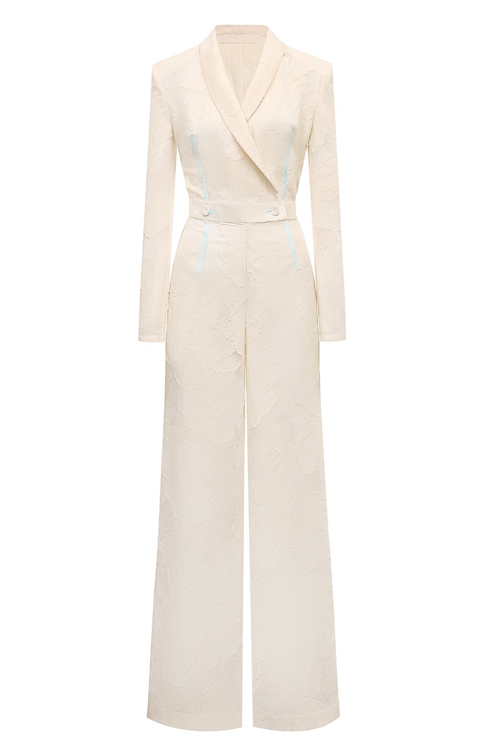Комбинезон ULYANA SERGEENKO кремового цвета по цене 270000 руб., арт. JST001SS24RESORT 0351Т24, фото 1 Комбинезон ULYANA SERGEENKO, арт. JST001SS24RESORT 0351Т24, фото 1