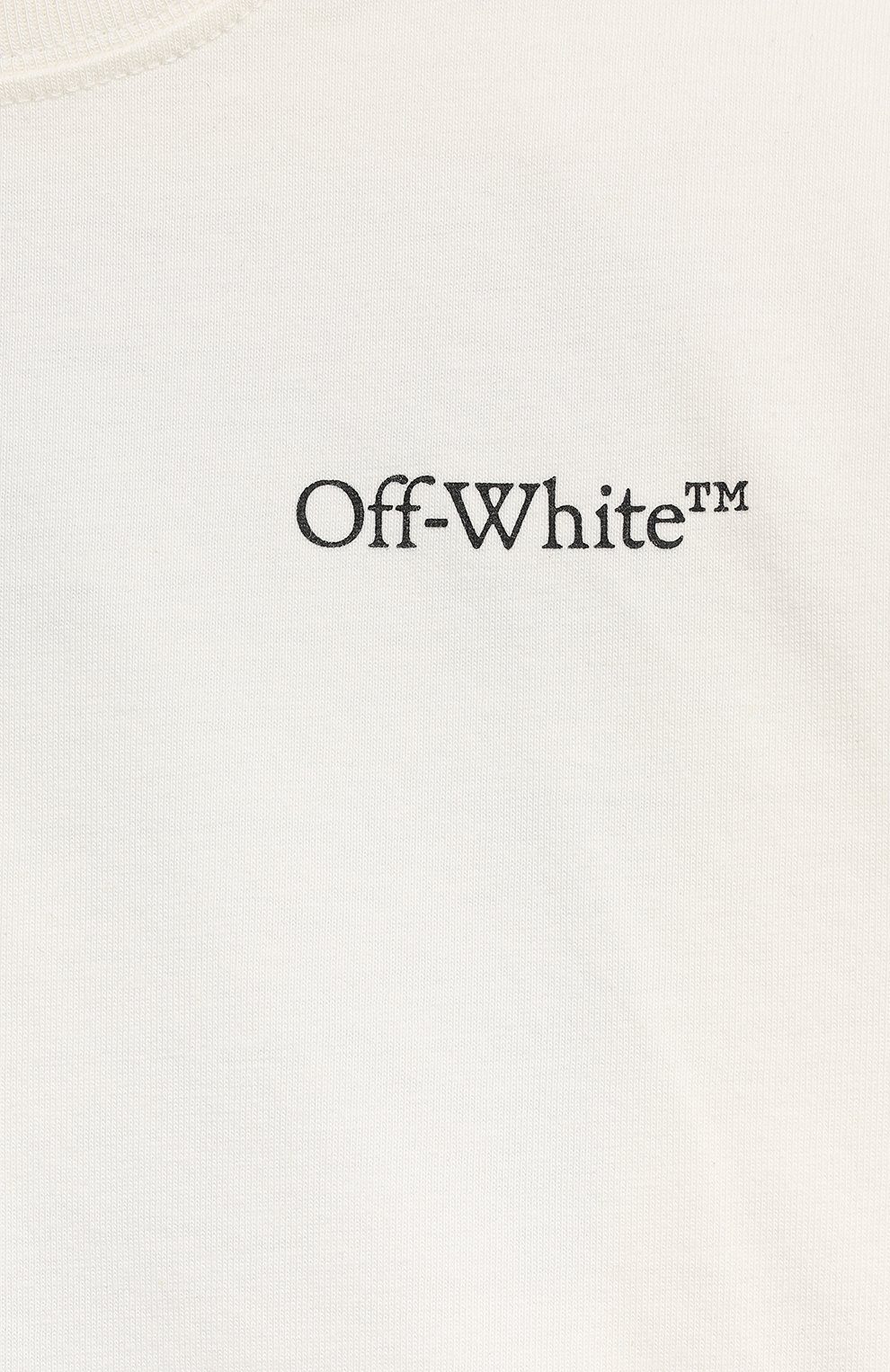 Хлопковый лонгслив OFF-WHITE, арт. 0BAB001F23JER001, фото 3