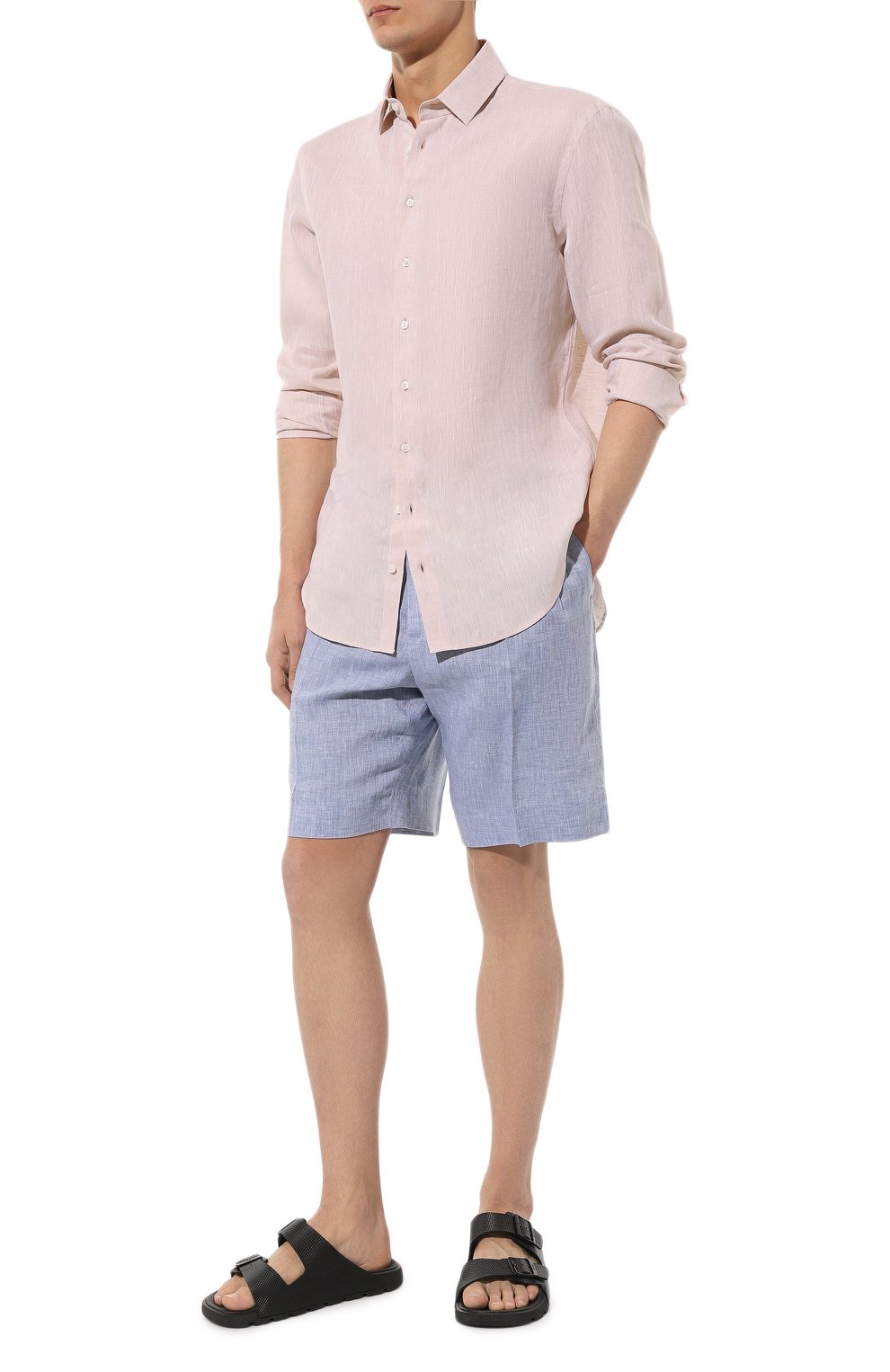 Льняная рубашка GIORGIO ARMANI, арт. 8WGCCZ98/T04WG, фото 2