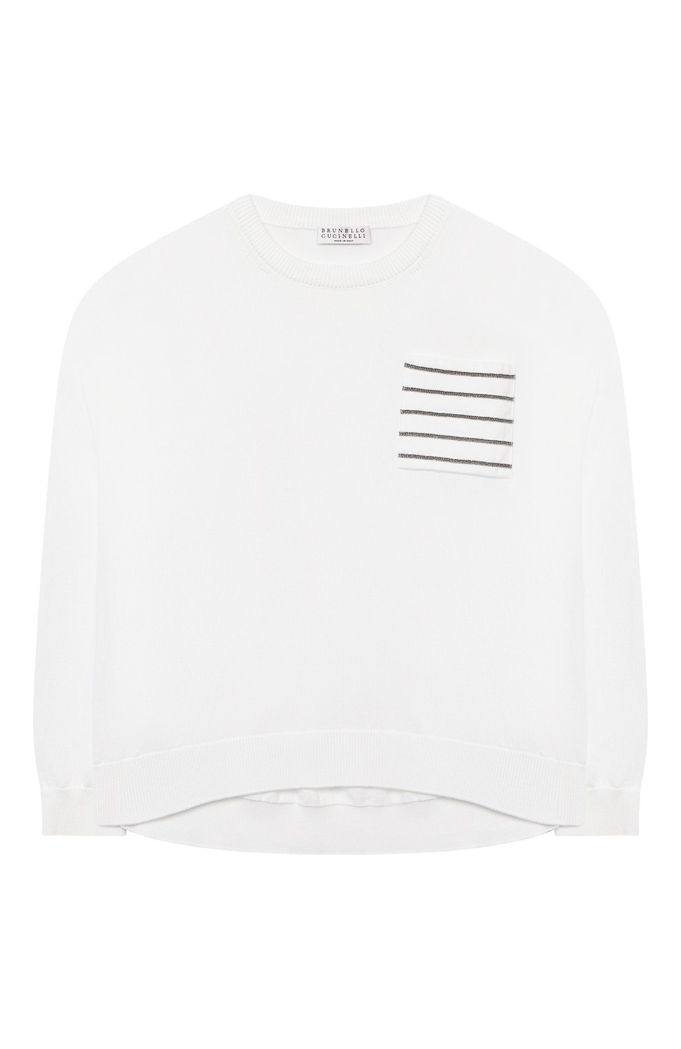 Хлопковый пуловер BRUNELLO CUCINELLI, арт. B19M13500B, фото 1