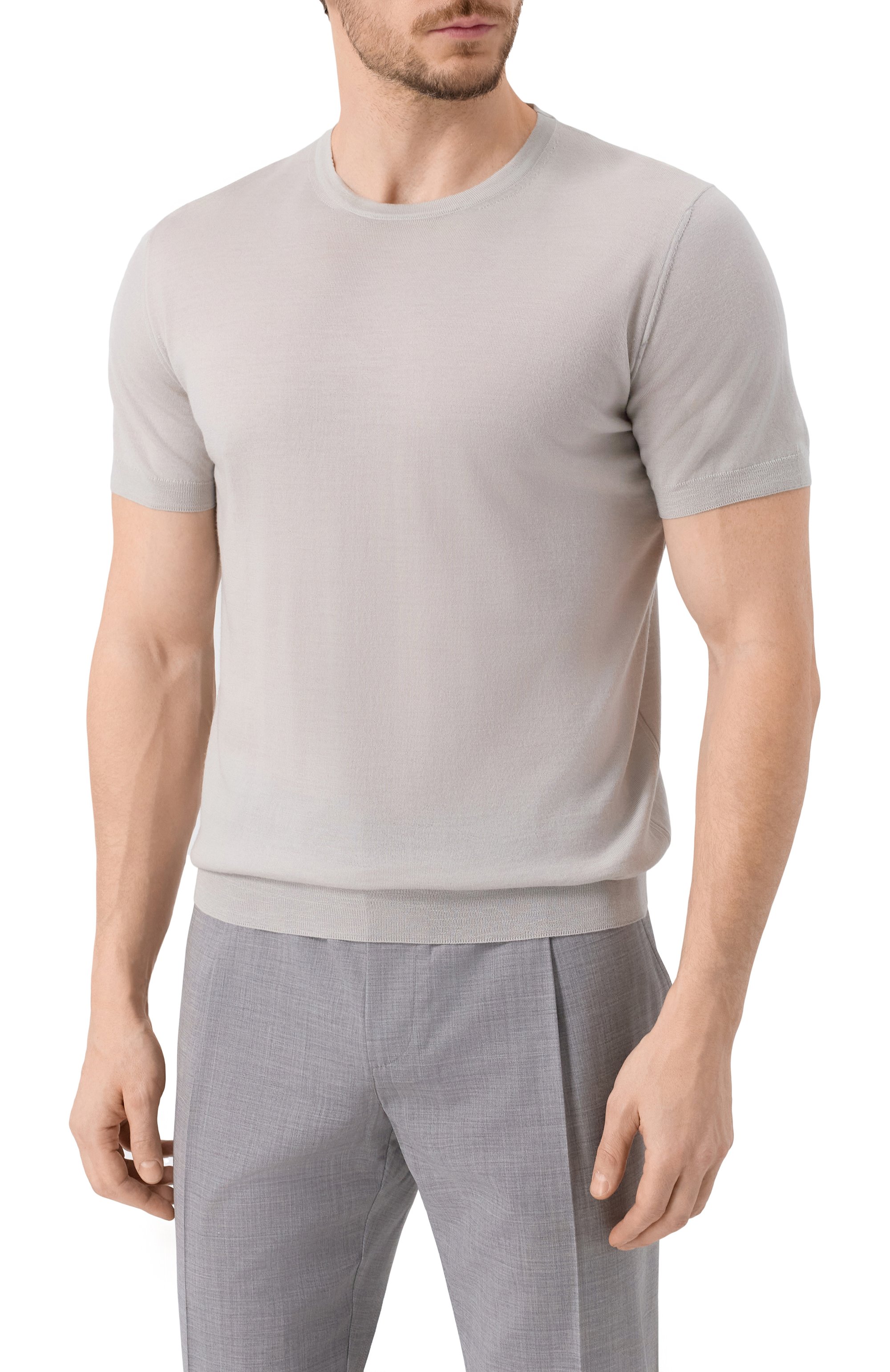 Шерстяной джемпер CORNELIANI серого цвета по цене 51500 руб., арт. 25M525-2525126, фото 3 Шерстяной джемпер CORNELIANI, арт. 25M525-2525126, фото 3